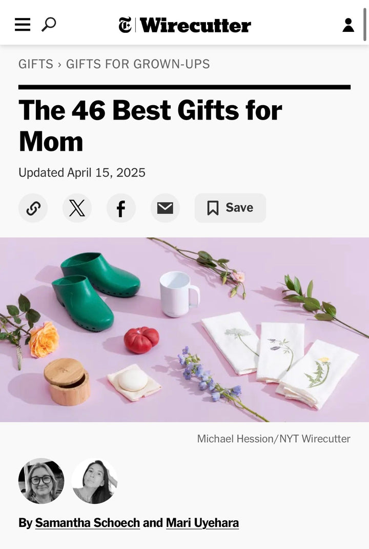 New York Times and Wirecutter think were one THE BEST GIFTS FOR MOM this Mother's Day (and we agree!)